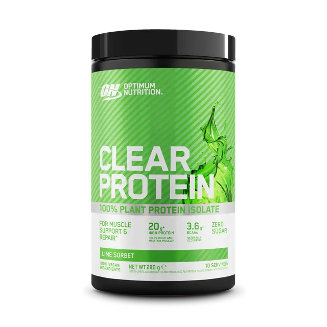 Optimum Nutrition Clear Protein isolate pois pêche 280 g 20g