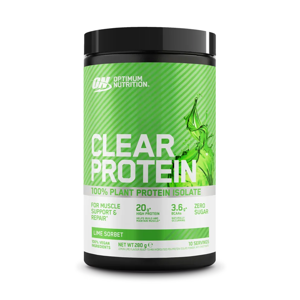 Optimum Nutrition Clear Protein isolate pois pêche 280 g 20g