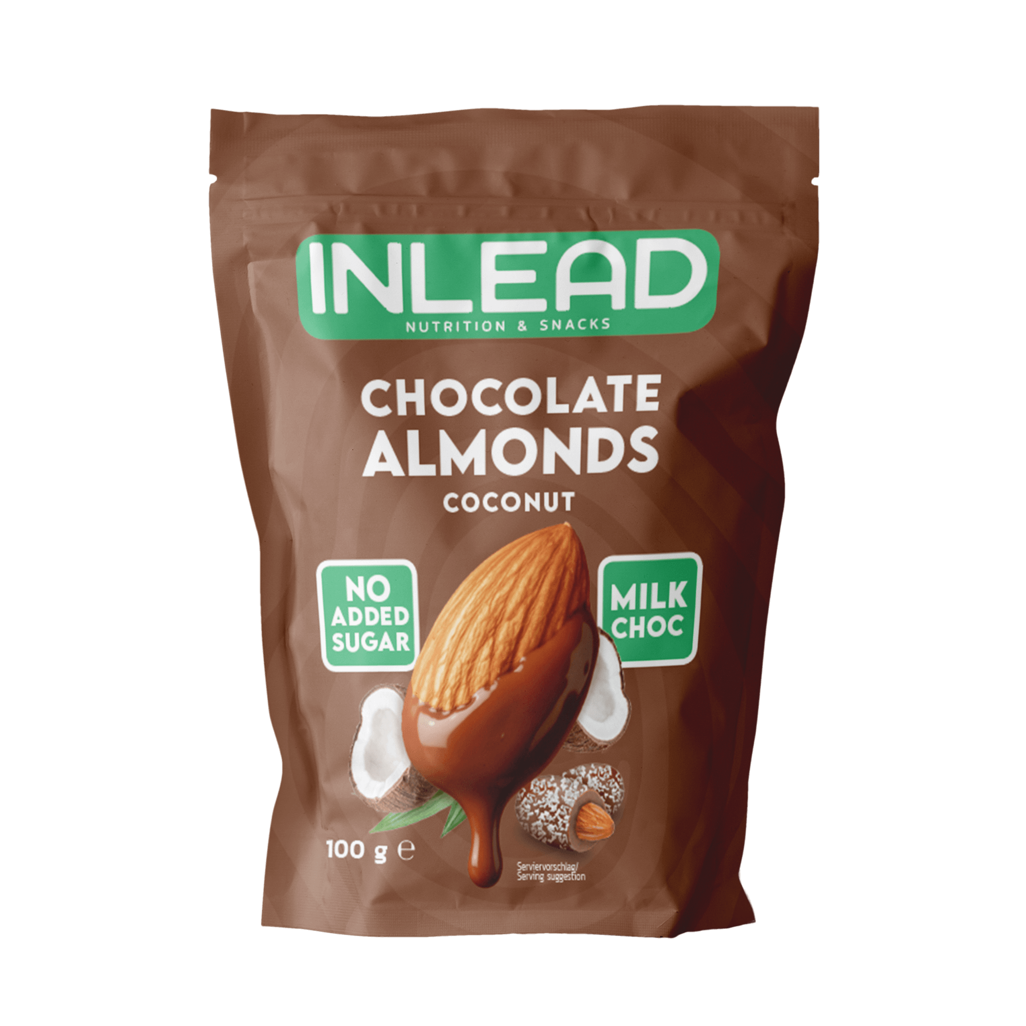 Inlead Chocolate Almonds amandes chocolat Milk Choc Coconut 100g