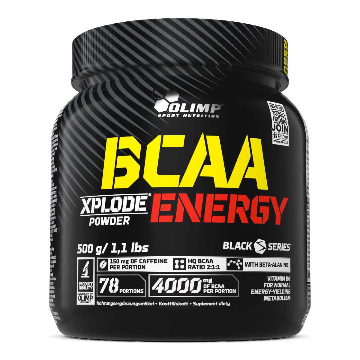 Olimp BCAA Xplode Powder Energy poudre 500 g caféine