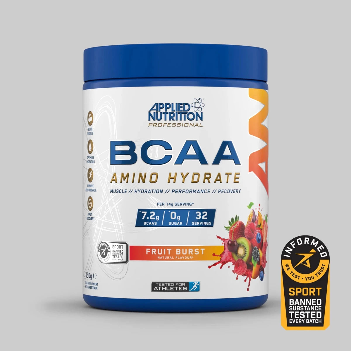 Applied Nutrition BCAA Amino Hydrate Icy Blue Raz 450 g