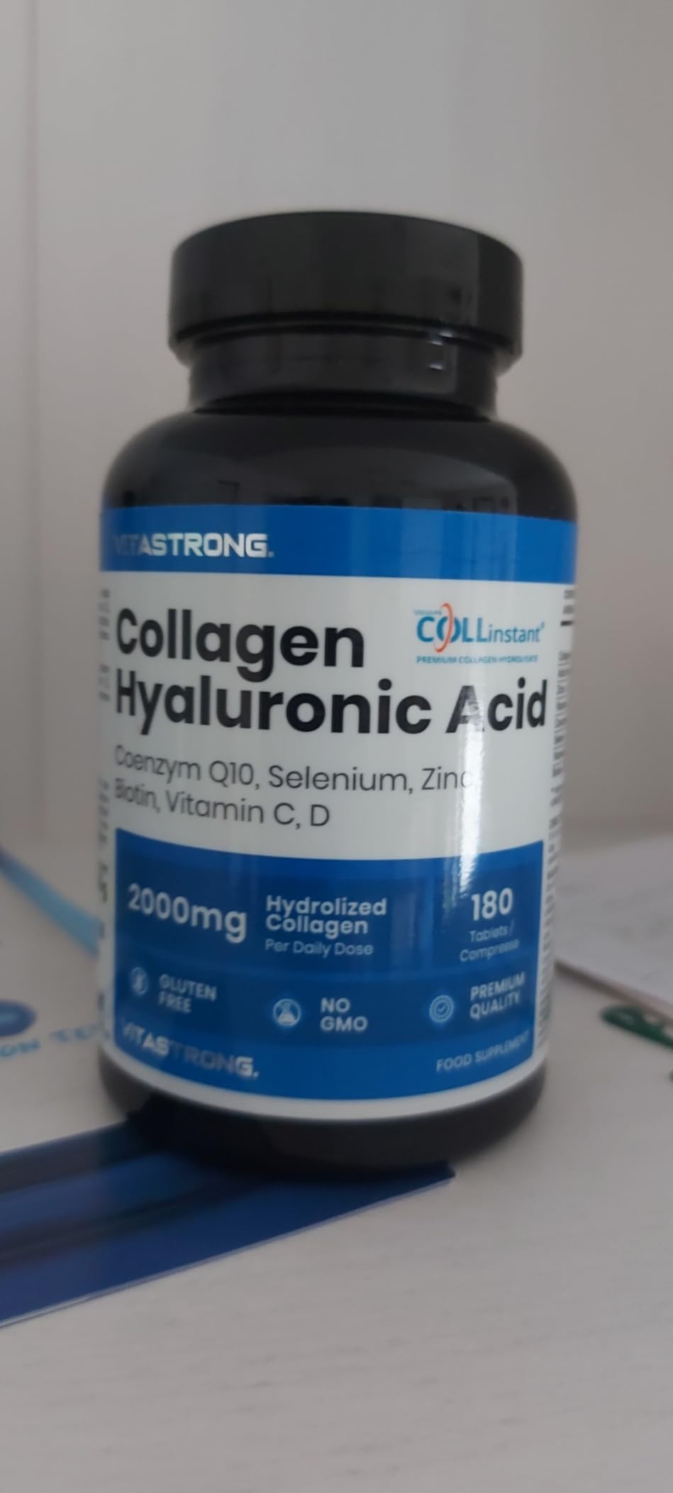 Vitastrong Beauté collagène comprimés 180 acide hyaluronique