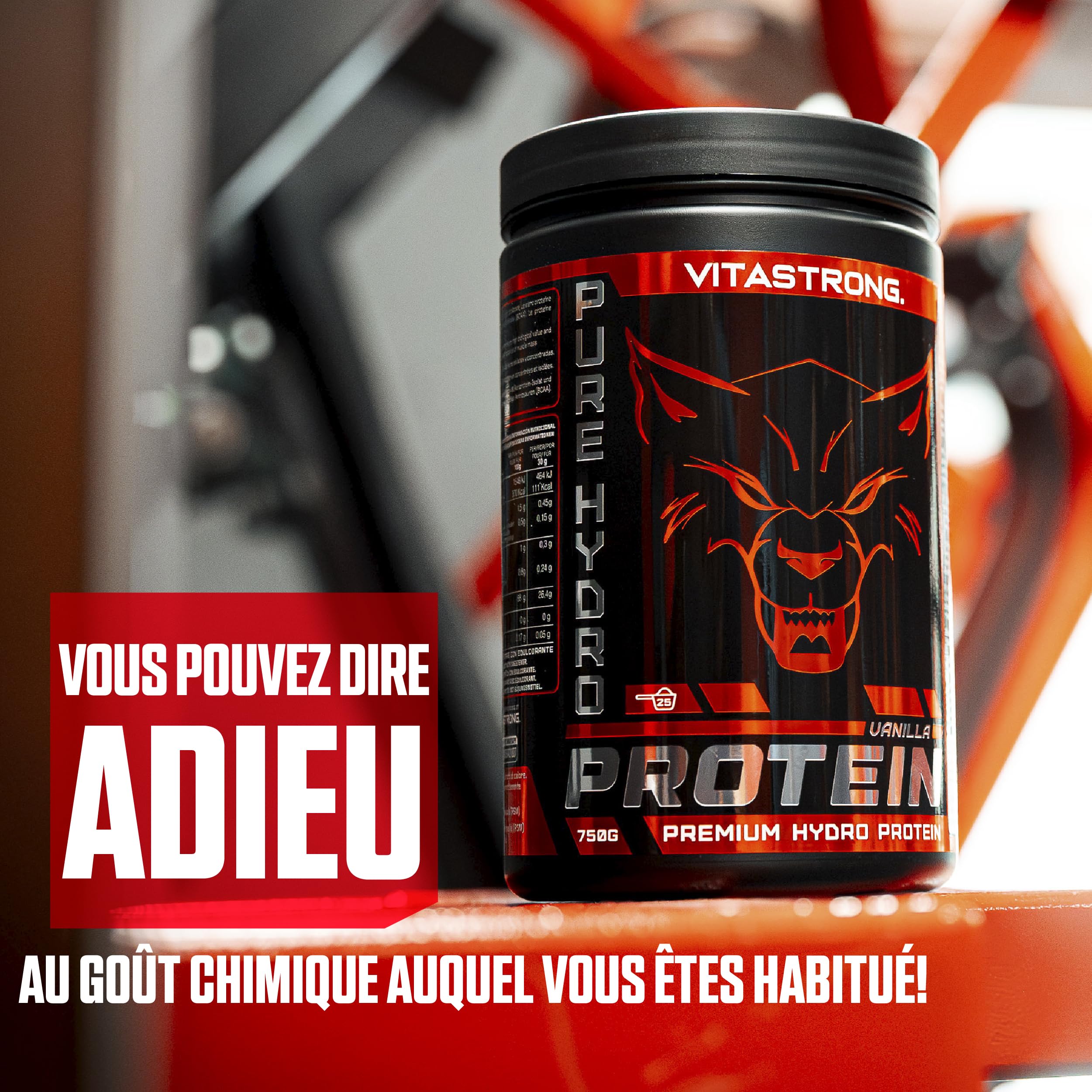 Vitastrong Whey Isolate Optipep poudre vanille