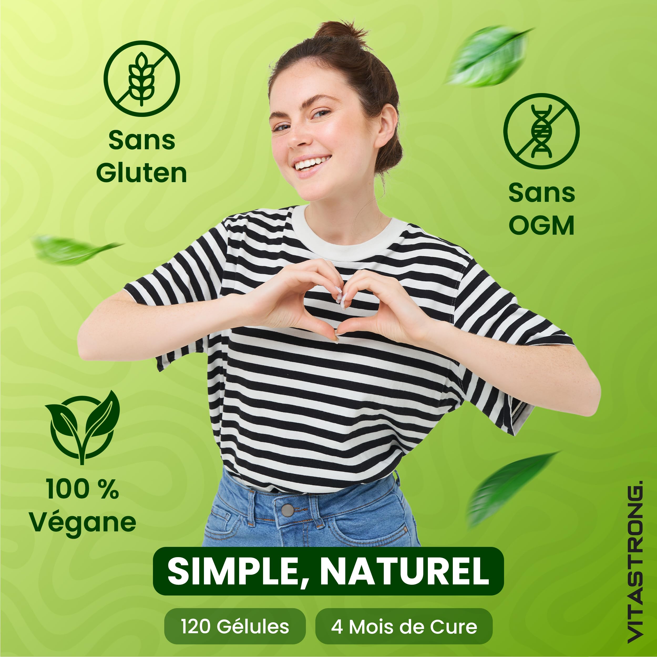 Vitastrong Vitalité Coenzyme Q10 200mg 120 Gélules Vegan