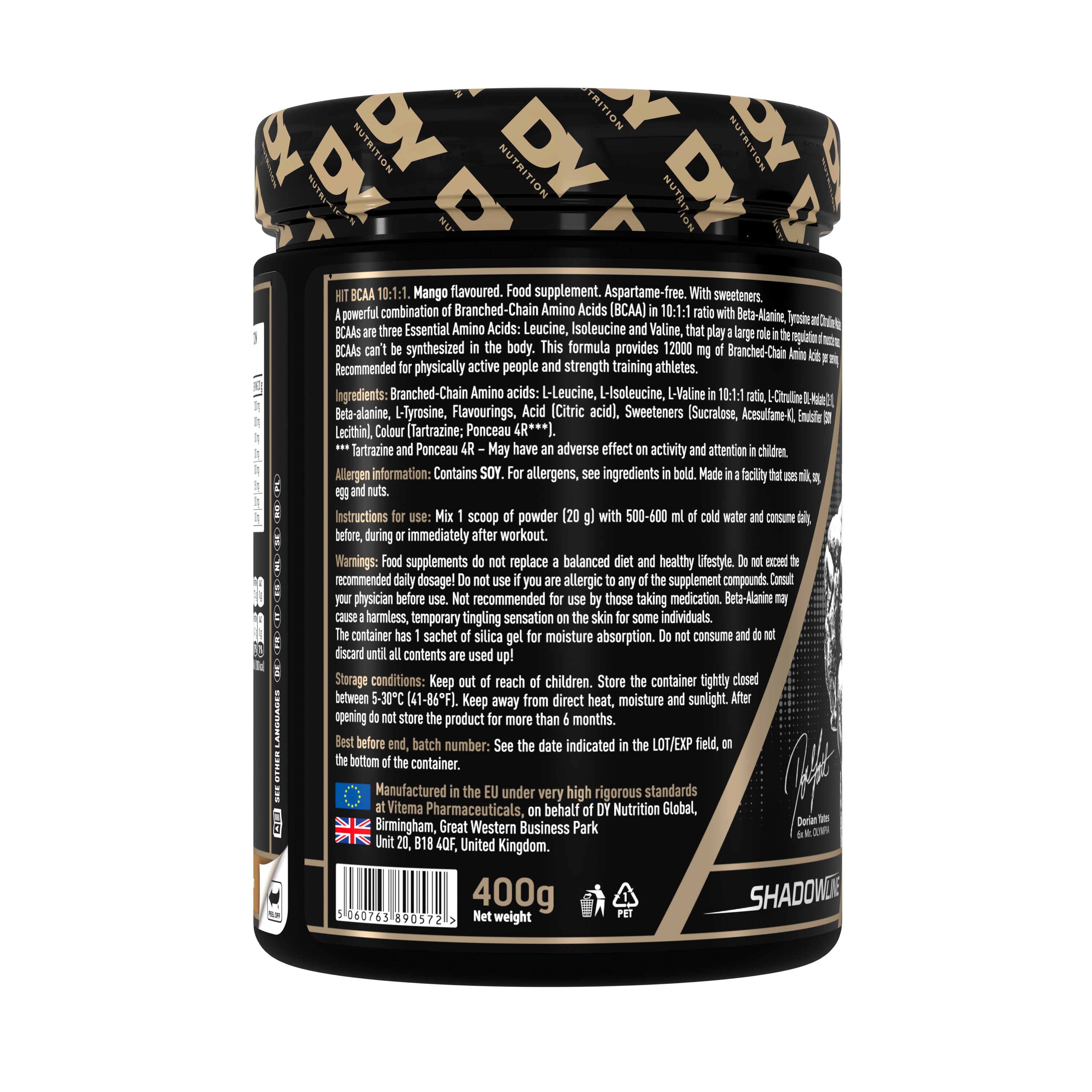 DY Nutrition HIT BCAA 10:1:1 BCAA orange 400 g