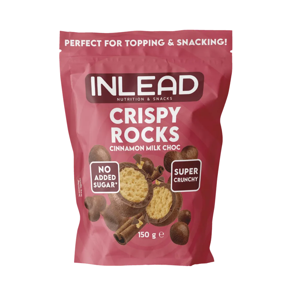Inlead Protein Snacks Crispy Rocks billes Milk Choc 150 g