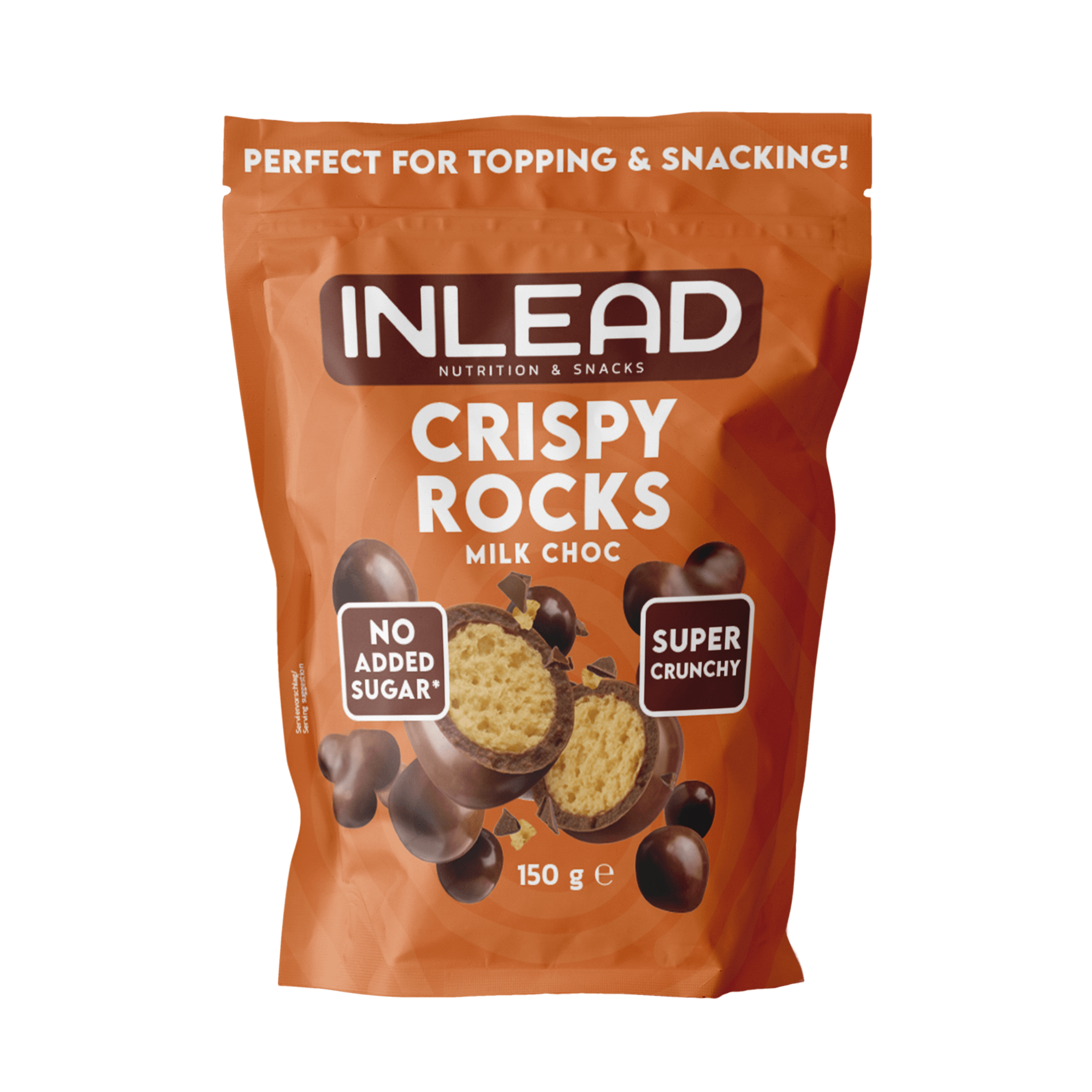 Inlead Protein Snacks Crispy Rocks billes Milk Choc 150 g