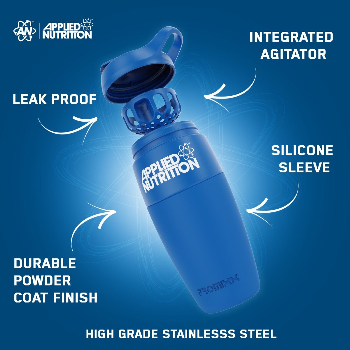 Applied Nutrition Accessories Promixx shaker inox 700ml musculation