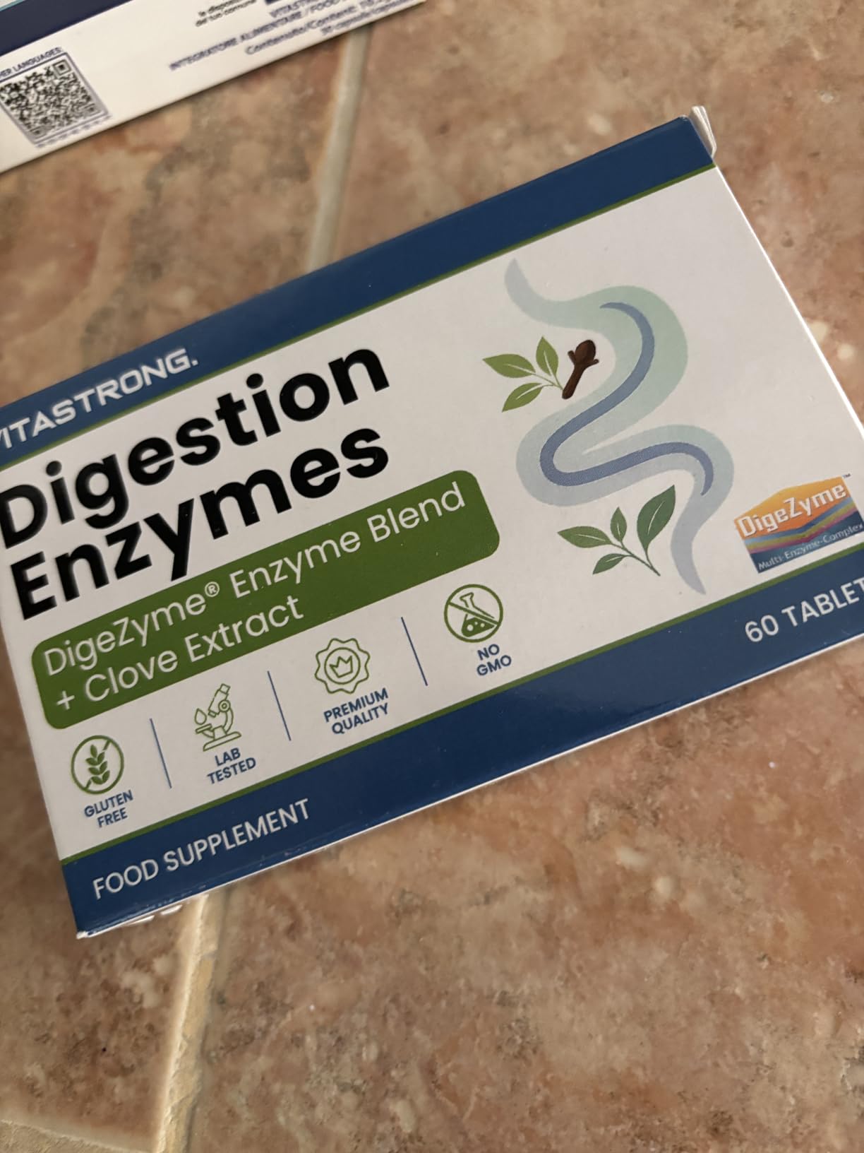 Vitastrong Digestion Enzymes Digestives 60 comprimés DigeZyme