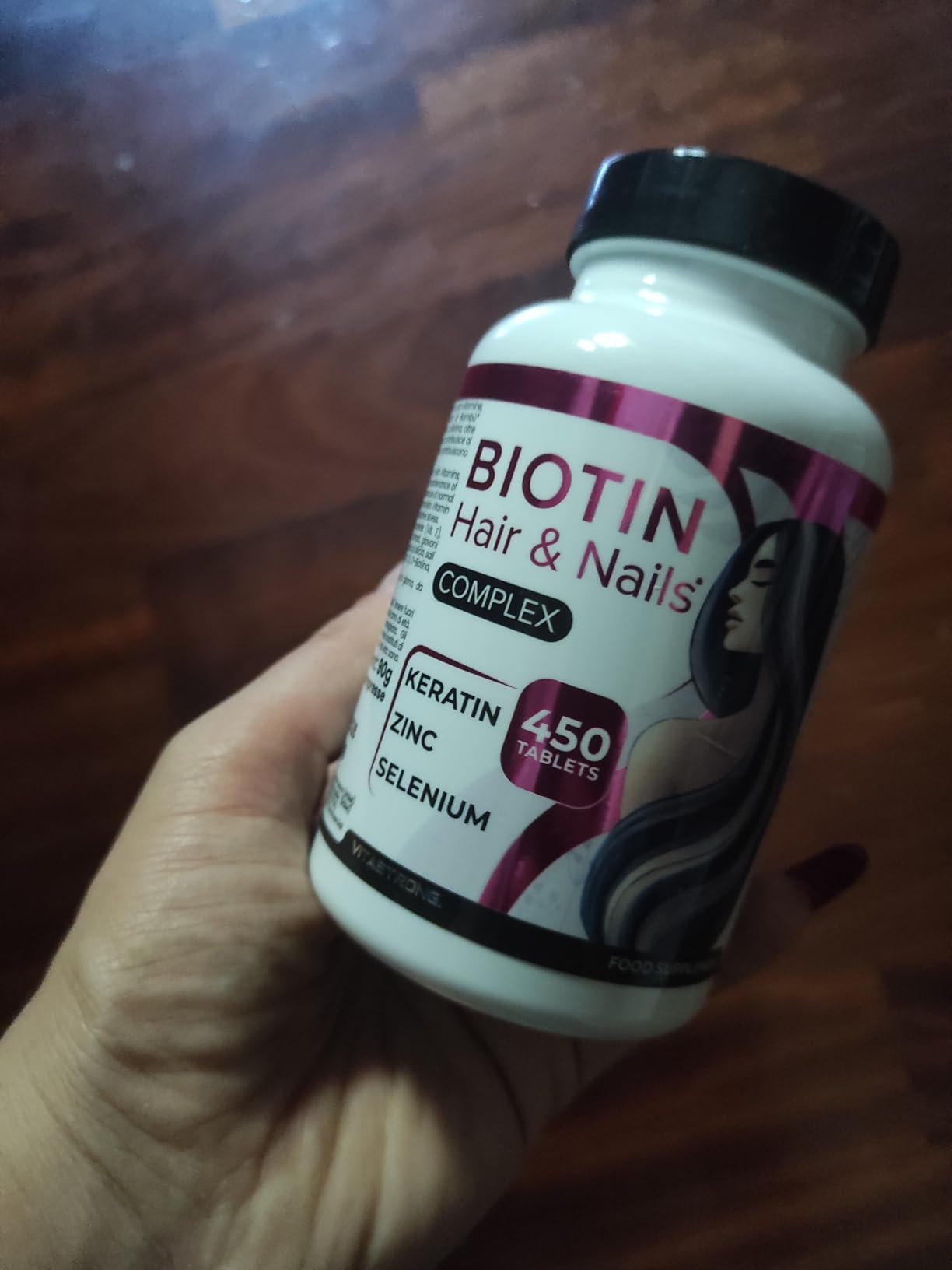 Vitastrong Beauté & Corps Biotine comprimés 450 cpr zinc sélénium