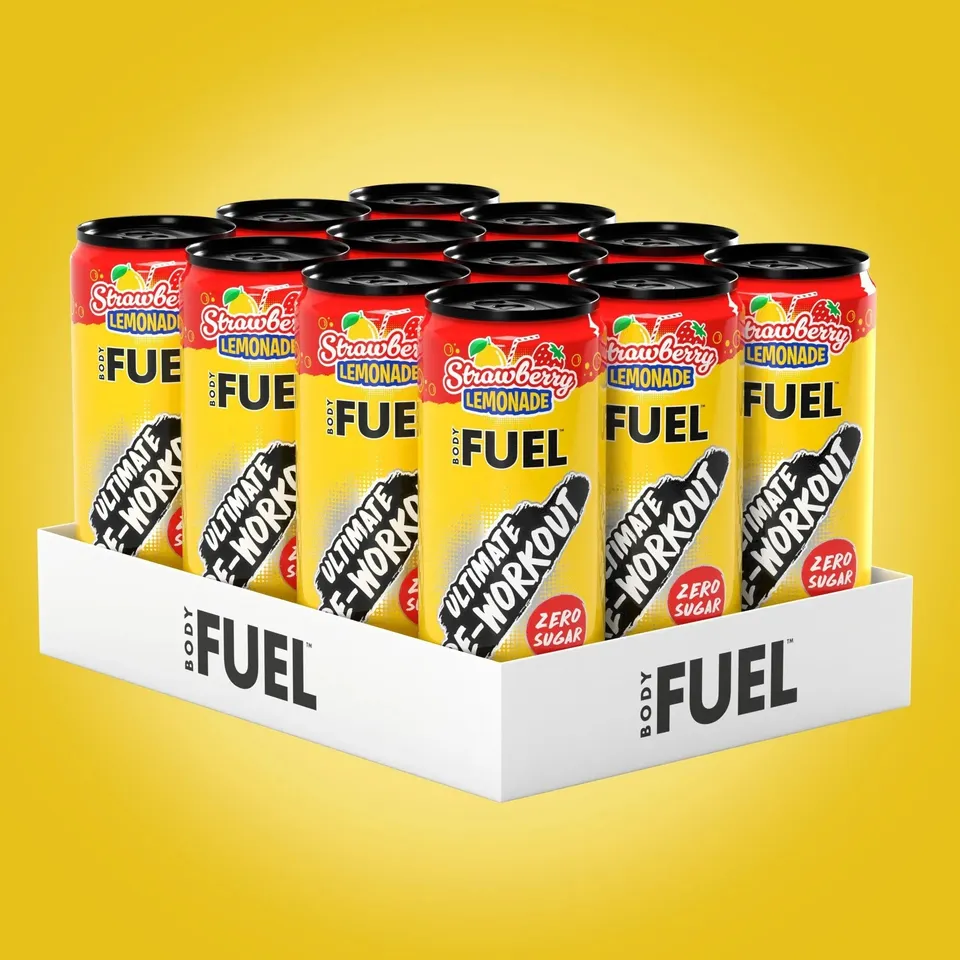 Applied Nutrition BodyFuel Pre-Workout boisson Strawberry Lemonade 12 pack