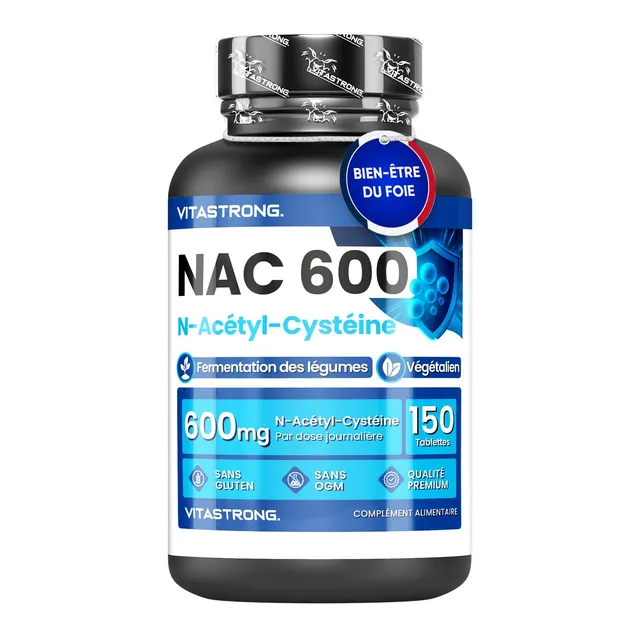 Vitastrong Vitalité NAC 600 mg comprimés 150 cpr vegan