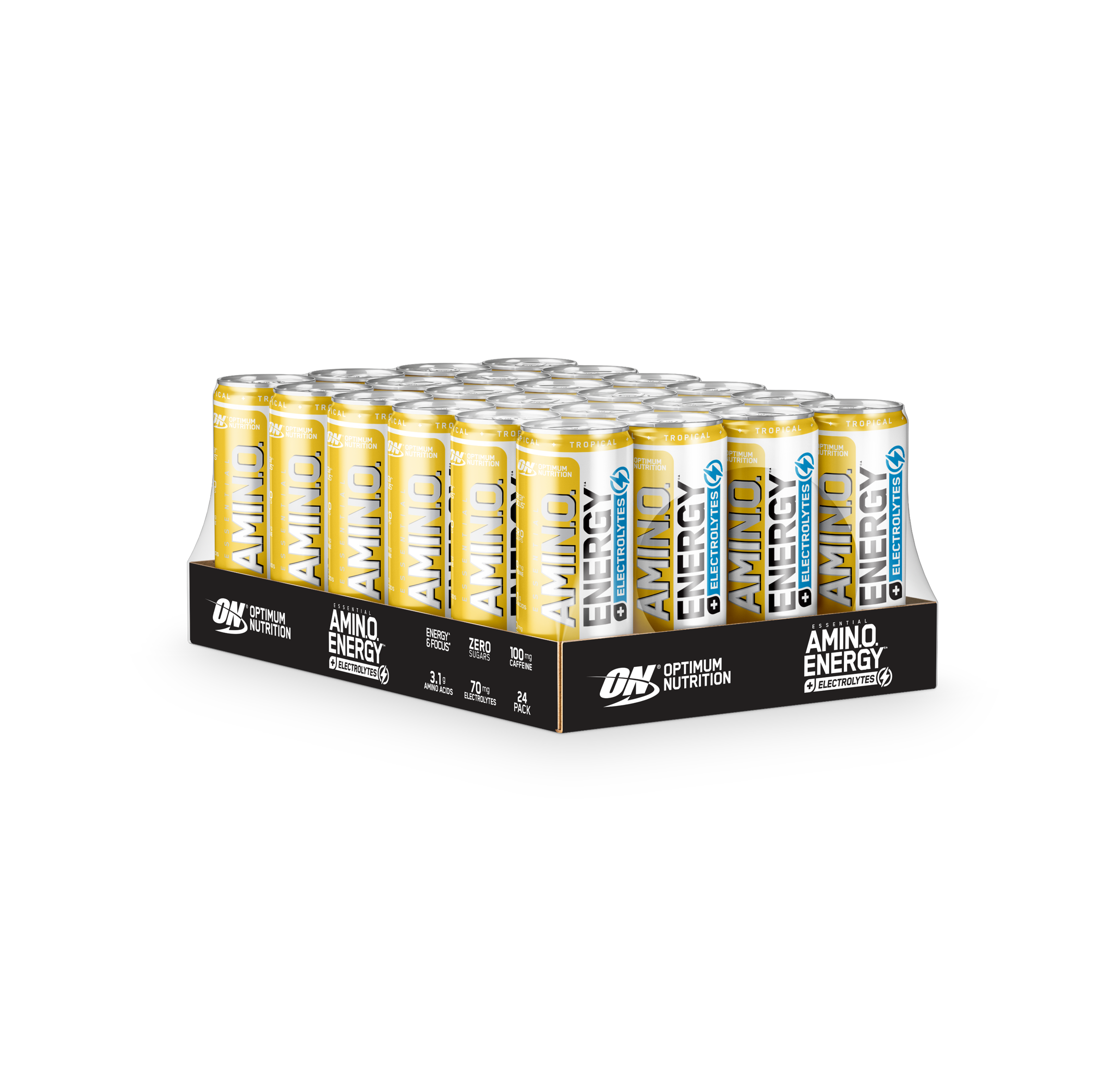 Optimum Nutrition Amin.o Energy canette orange 250 ml caféine