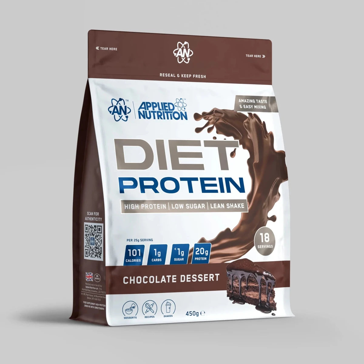 Applied Nutrition Diet Whey Protéine 1kg Fraise Minceur