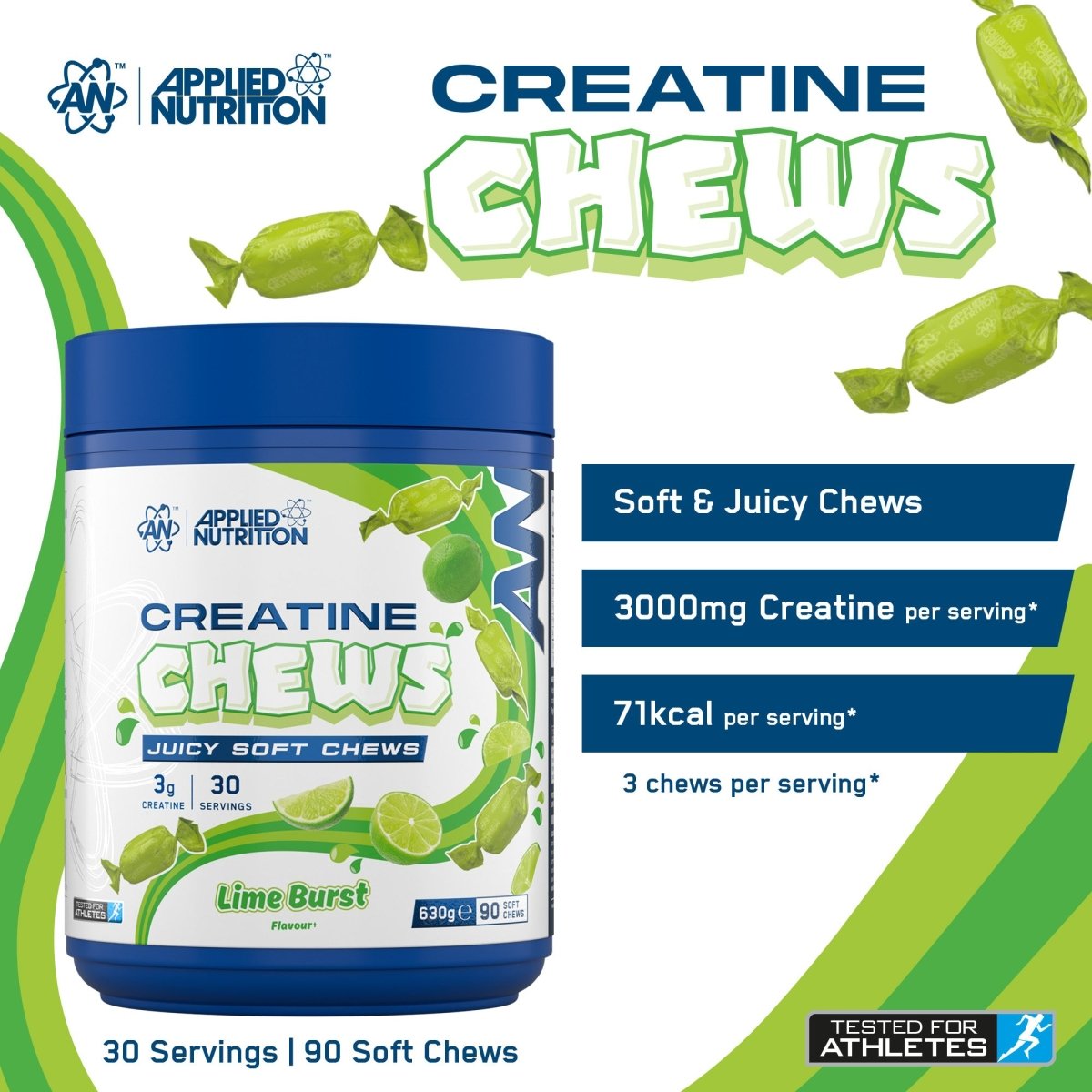 Applied Nutrition Creatine Chews 3g mix 90 chews