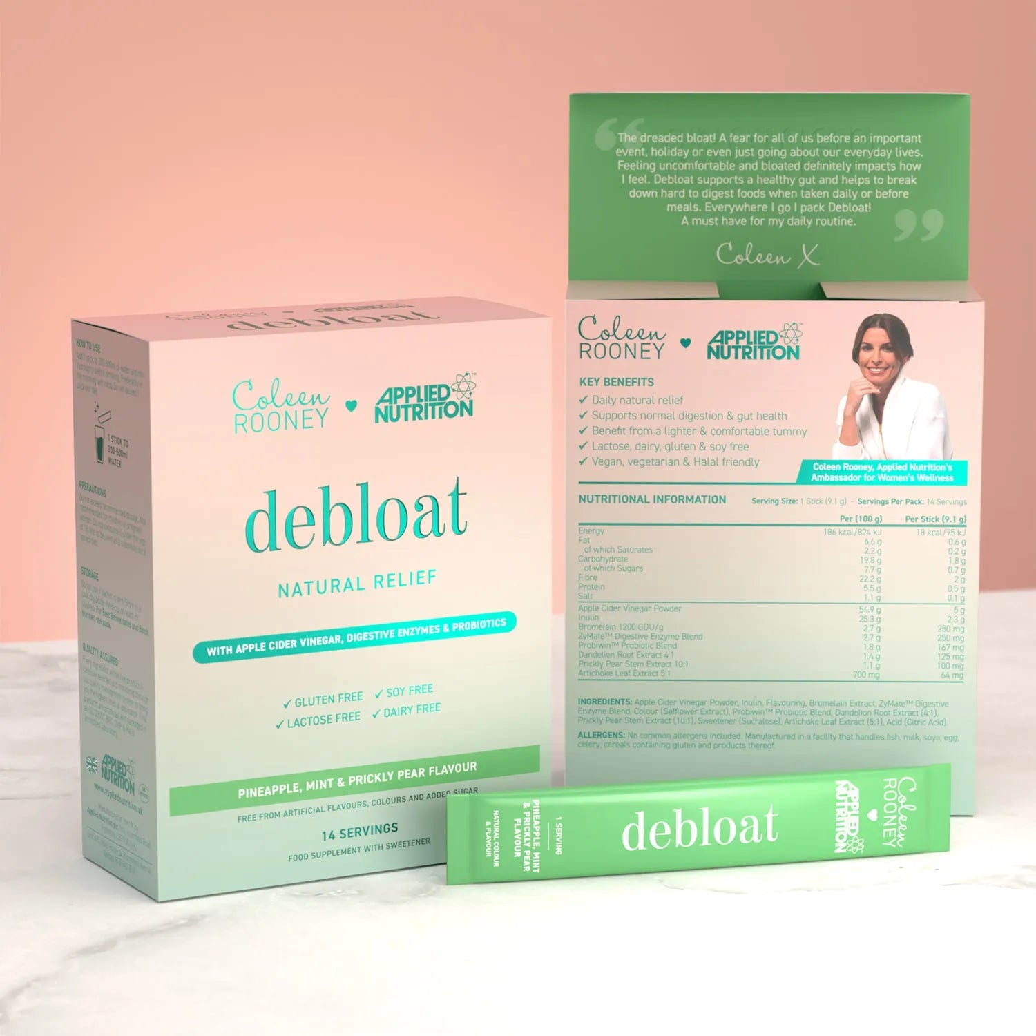 Applied Nutrition Coleen Rooney Debloat Bundle Ananas 14+90