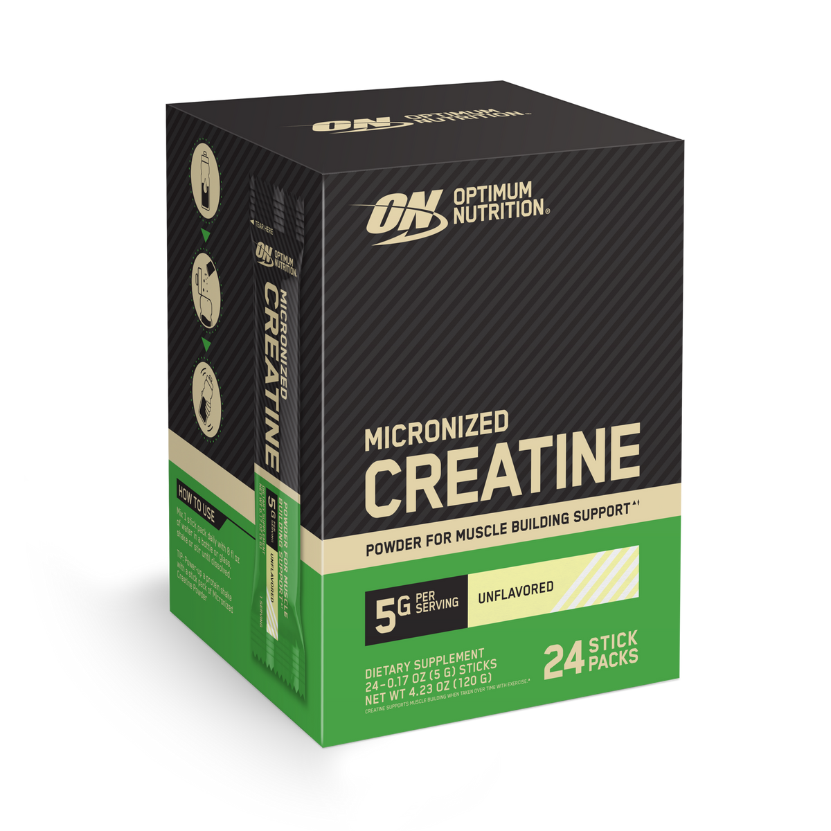 Optimum Nutrition Creatine sticks créatine monohydrate 5g