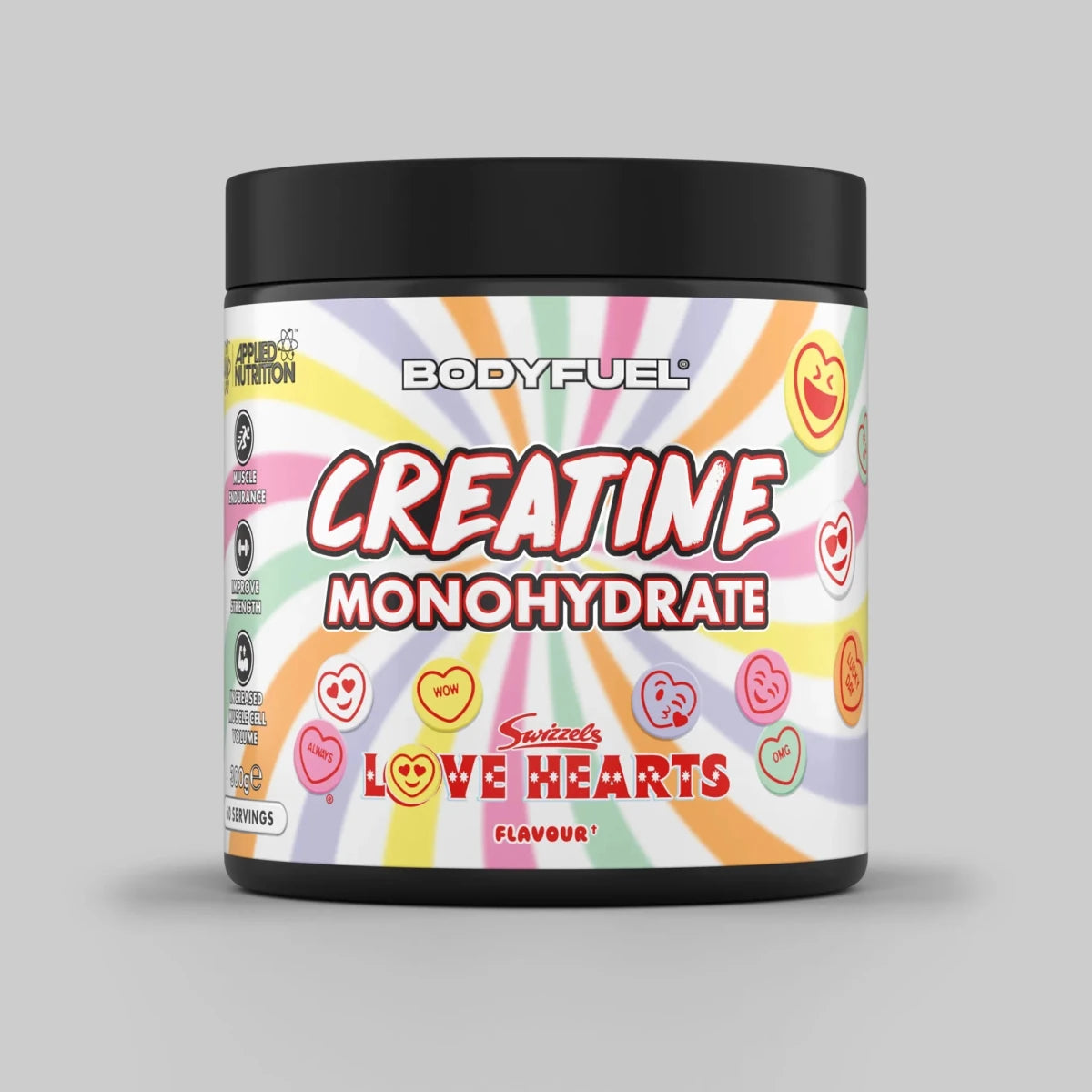 Applied Nutrition BodyFuel Creatine Monohydrate Poudre Love Hearts
