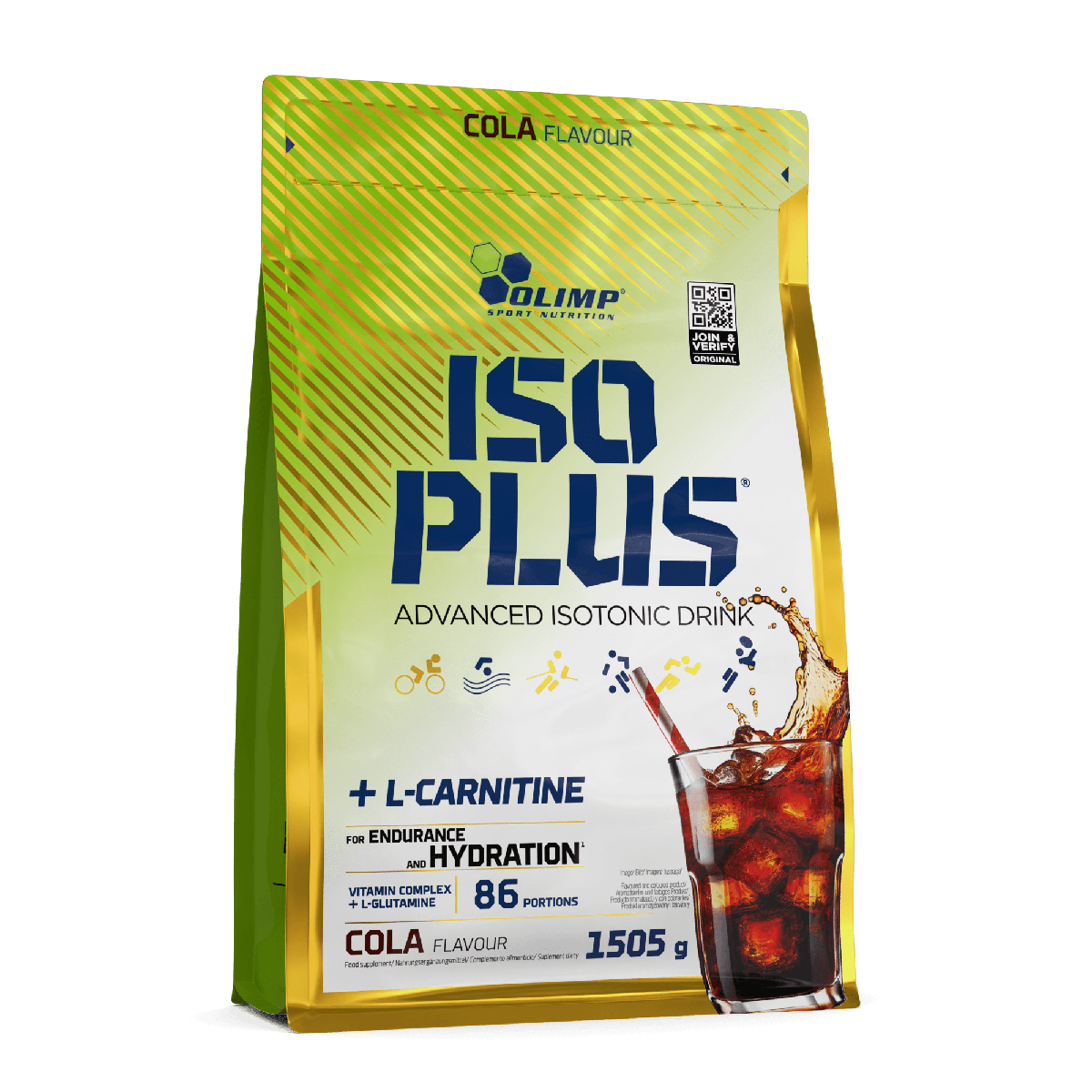 Olimp Iso Plus Powder 1505 g boisson isotonique fruitée