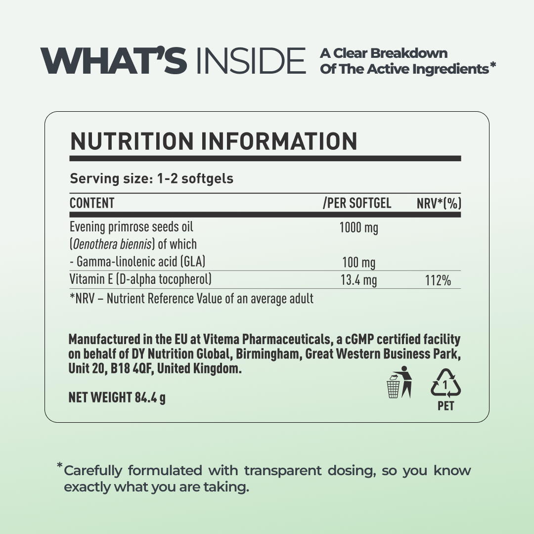 DY Nutrition DY Life Huile d’Onagre 60 gélules GLA