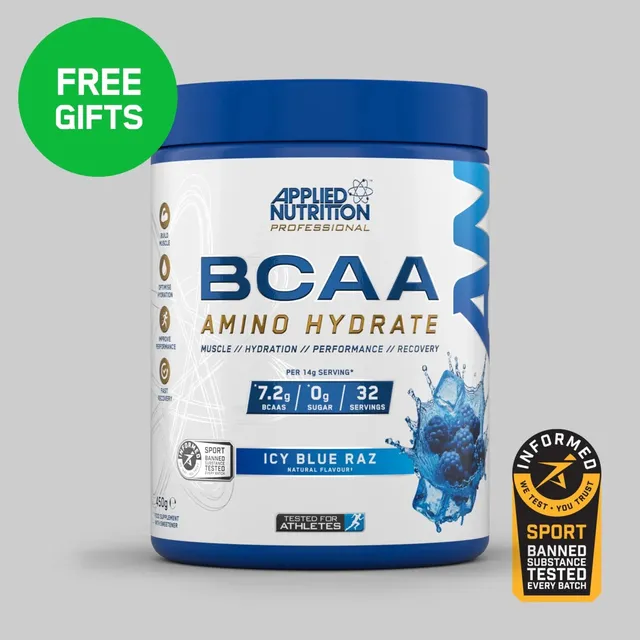Applied Nutrition BCAA Amino Hydrate Icy Blue Raz 450 g