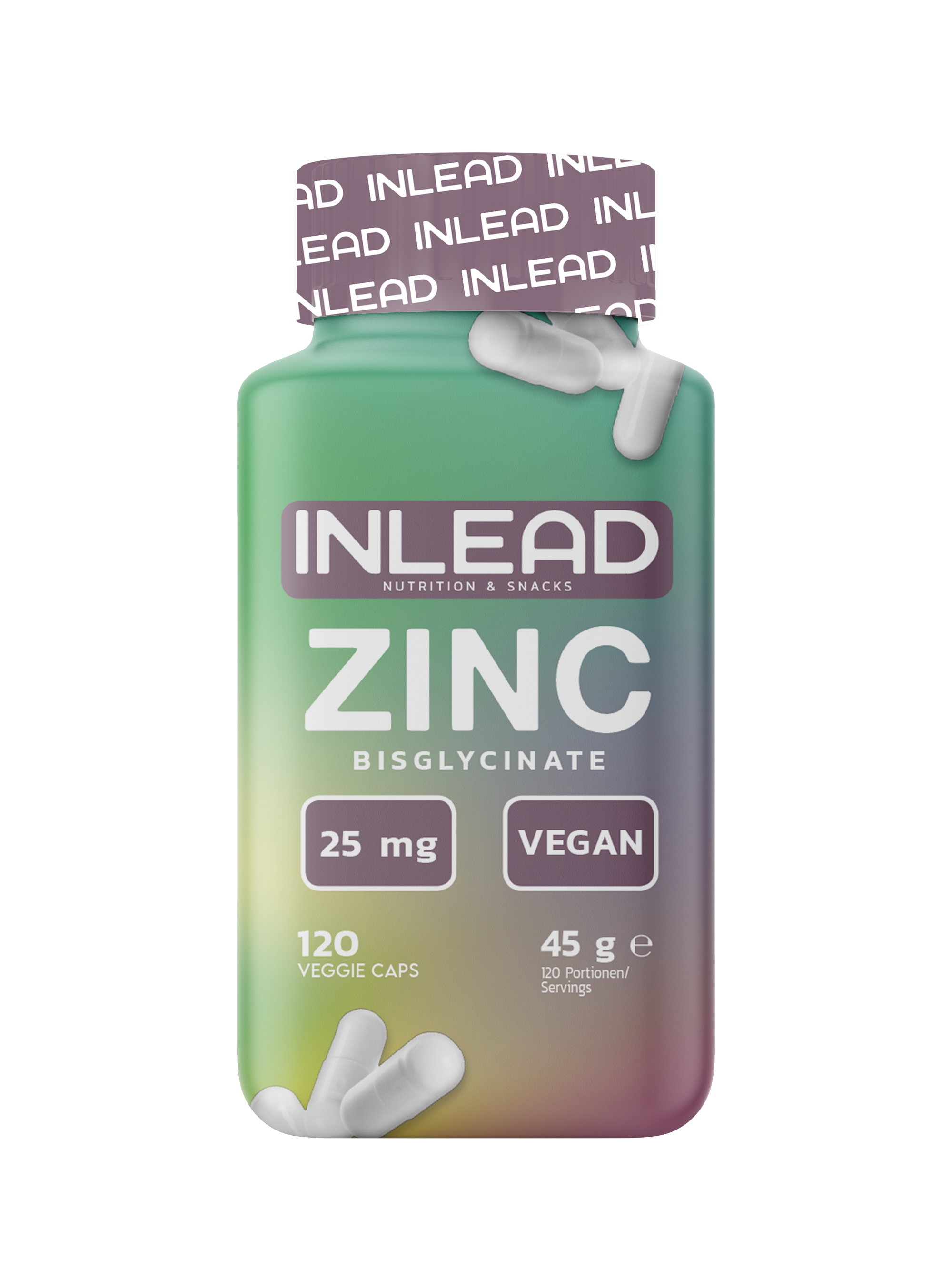 Inlead Mineralstoffe Zinc Bisglycinate gélules 120 caps vegan