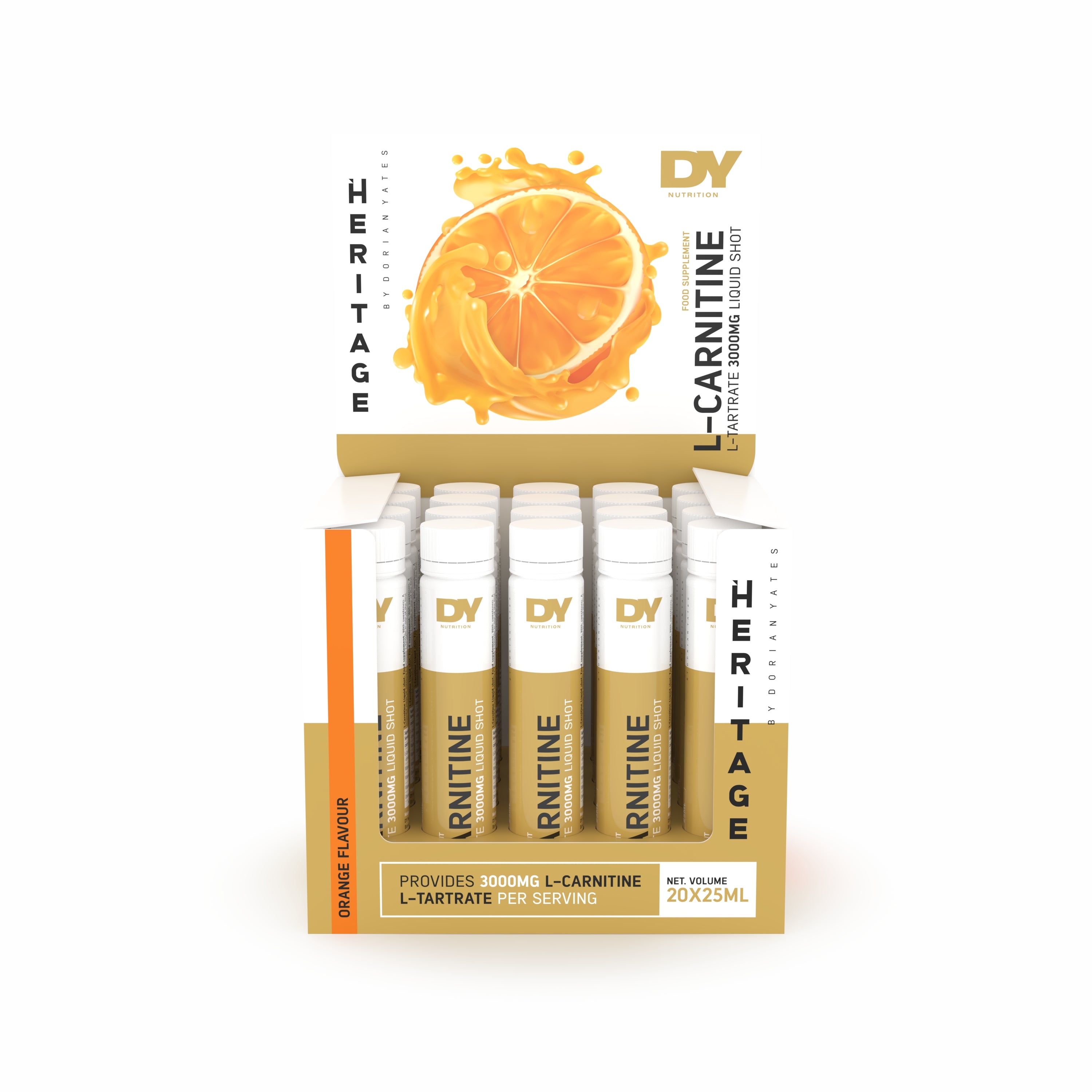 DY Nutrition L-Carnitine L-Tartrate liquide 3000 mg orange