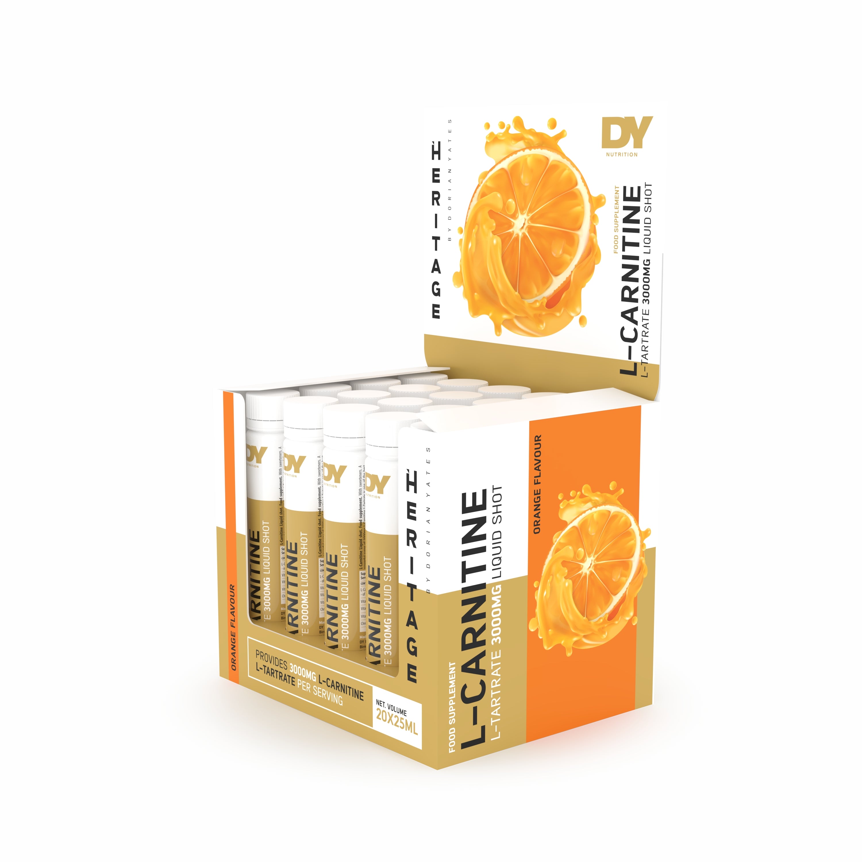DY Nutrition L-Carnitine L-Tartrate liquide 3000 mg orange