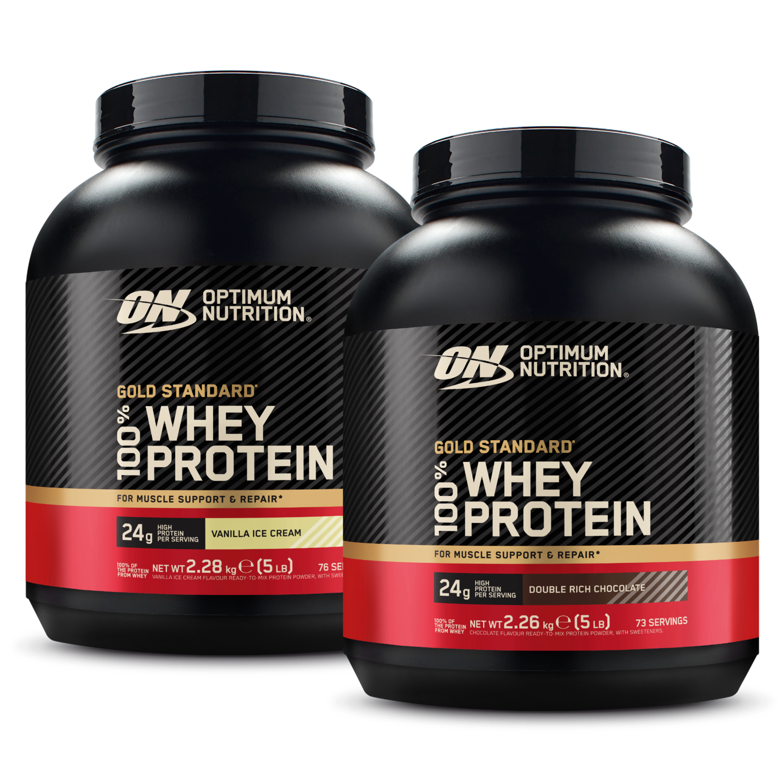 Optimum Nutrition Gold Standard Whey protéine 2x2270 g