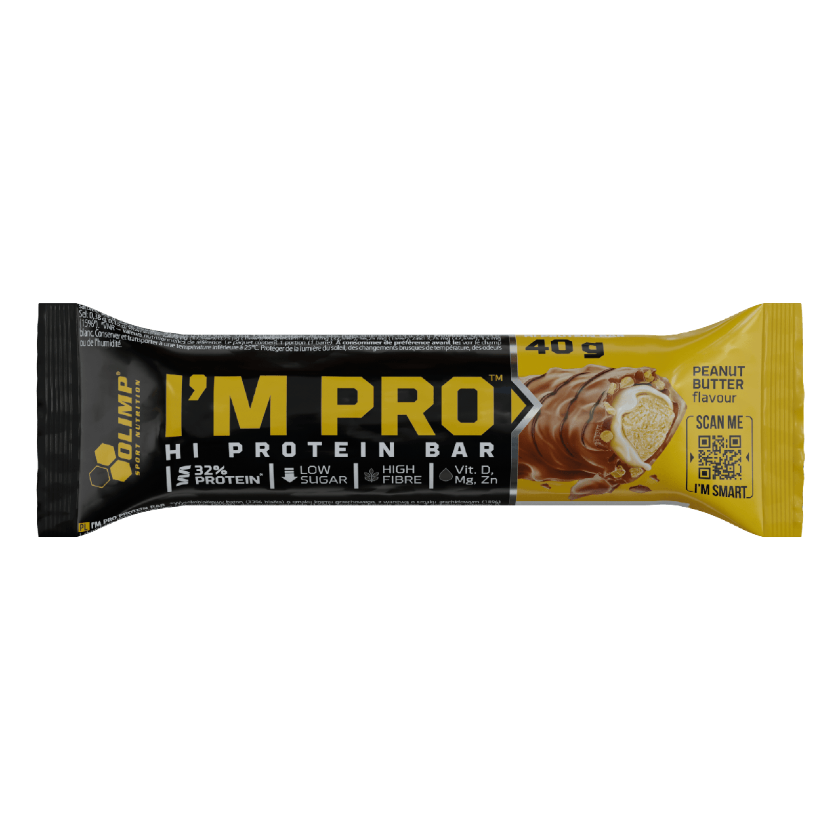 Olimp I'M PRO Protein Bar barre protéinée 40 g fibres