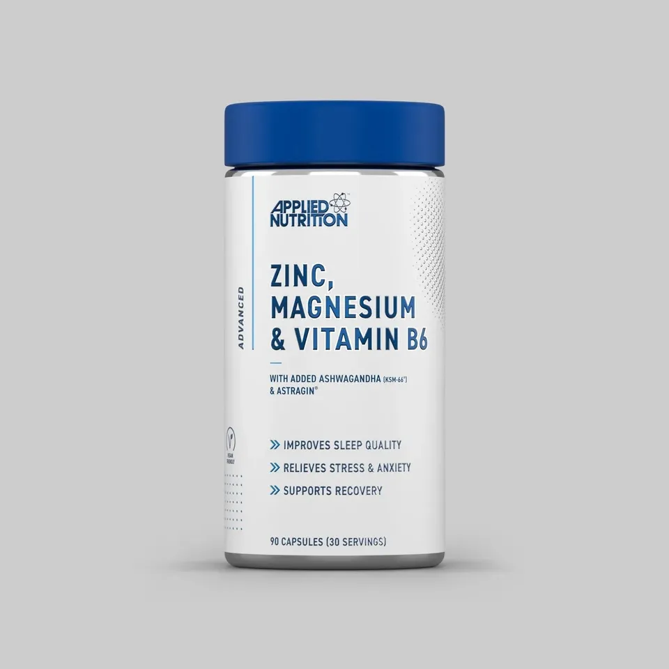 Applied Nutrition ZMA Zinc Magnésium B6 Ashwagandha 90 Gélules