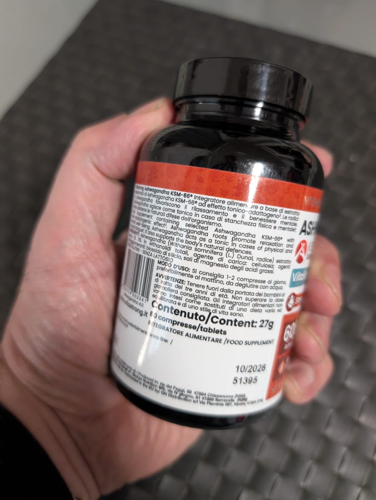 Vitastrong Vitalité Ashwagandha KSM-66 600mg 60 Comprimés Vegan