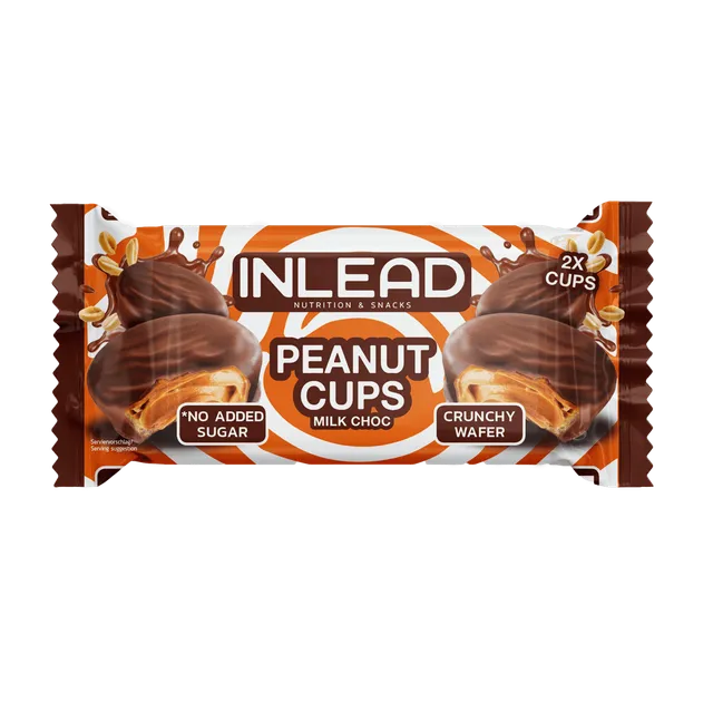 Inlead Peanut Cups snack protéiné chocolat noir vegan 50 g