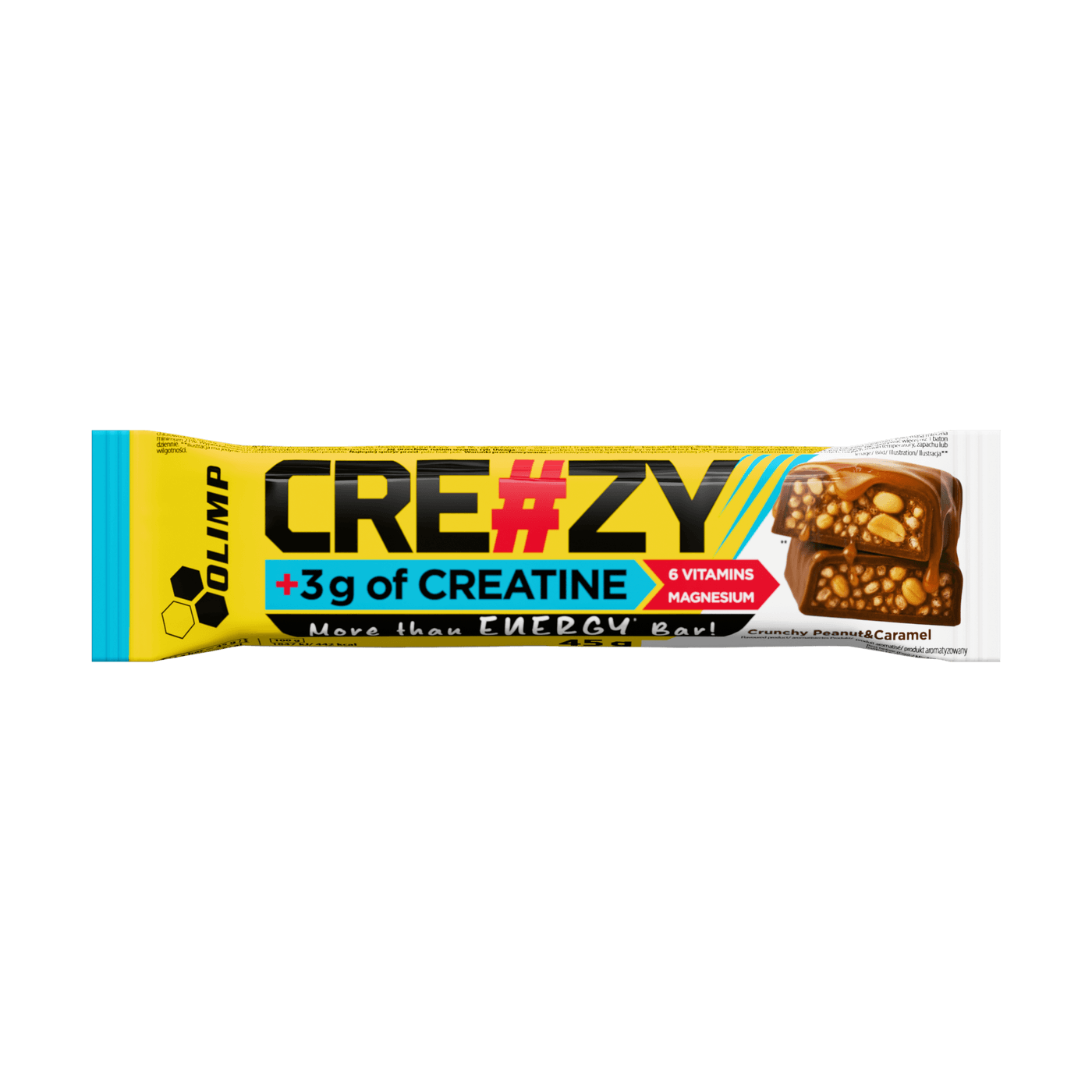 Olimp CRE#ZY Bar barre protéinée 45 g caramel