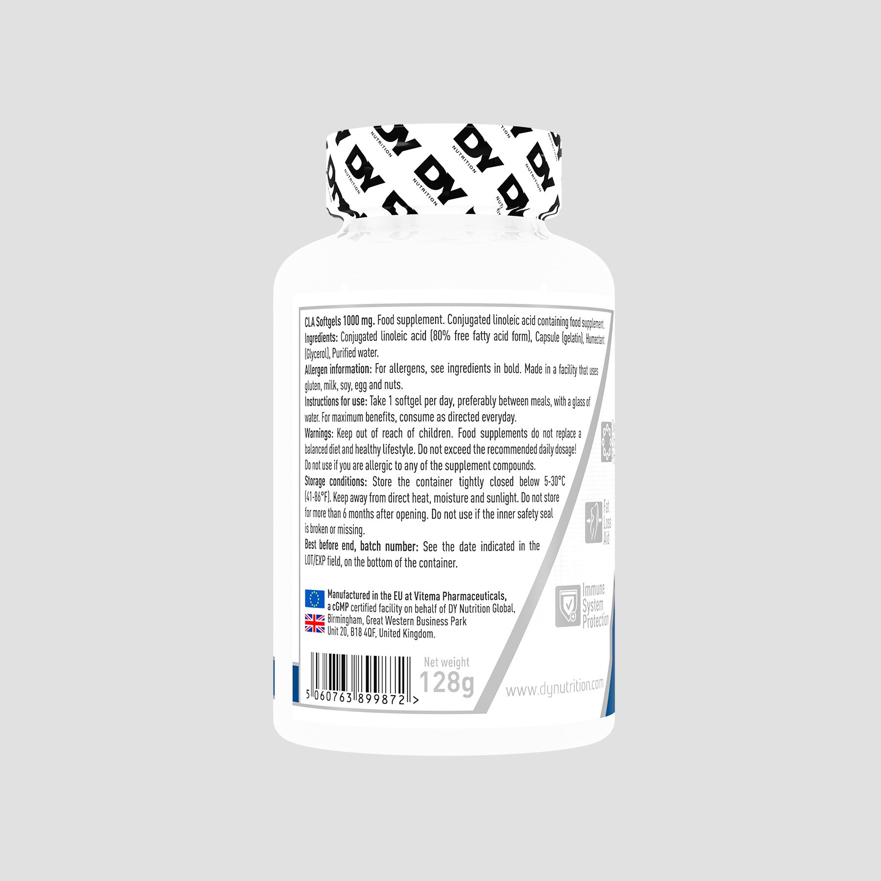 DY Nutrition CLA gélules 1000mg carthame minceur