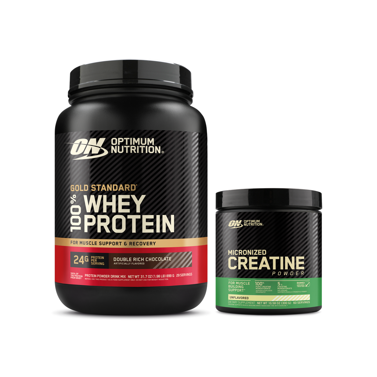 Optimum Nutrition Strength Essentials Kit whey + créatine