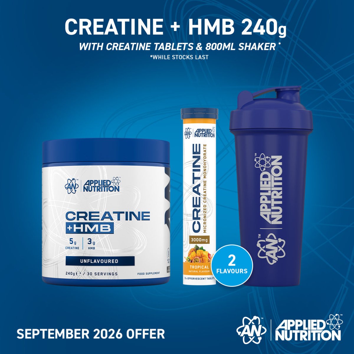 Applied Nutrition Creatine + HMB poudre neutre 240 g