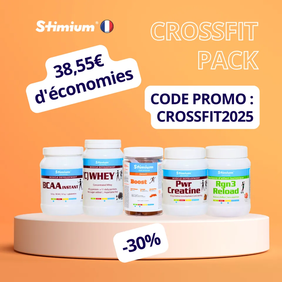 Stimium Les Packs CrossFit pack performance récupération whey