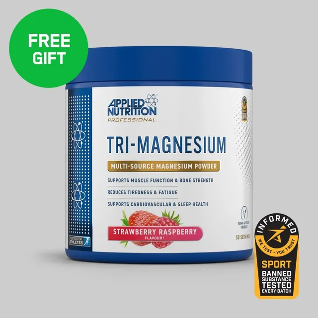 Applied Nutrition Tri-Magnesium poudre fraise-framboise 200g 300mg