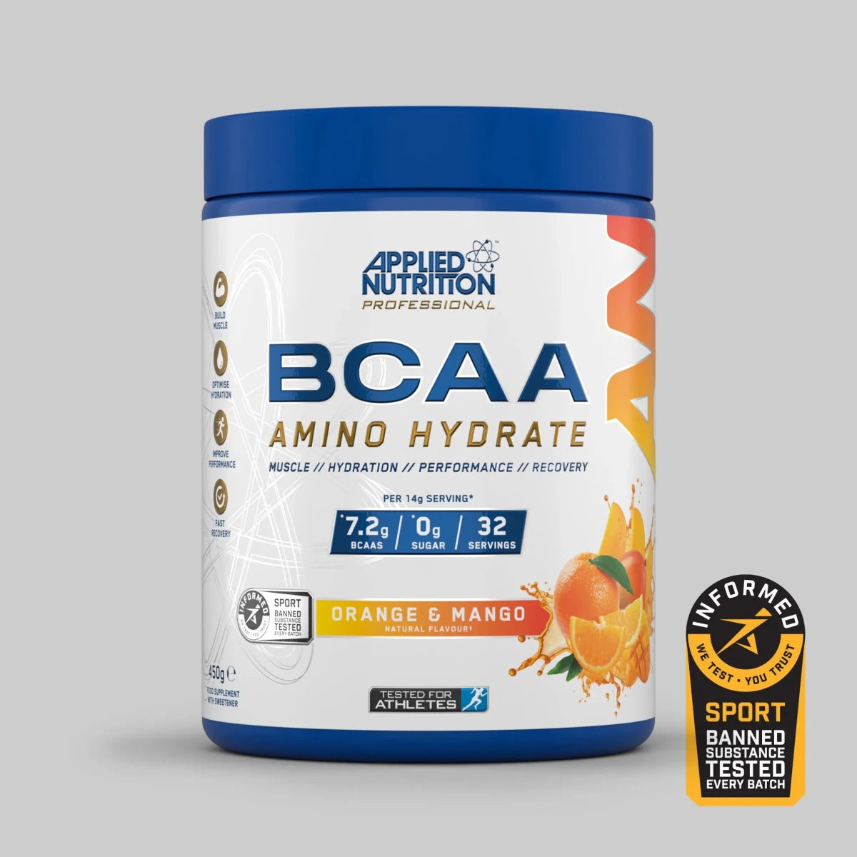 Applied Nutrition BCAA Amino Hydrate Icy Blue Raz 450 g