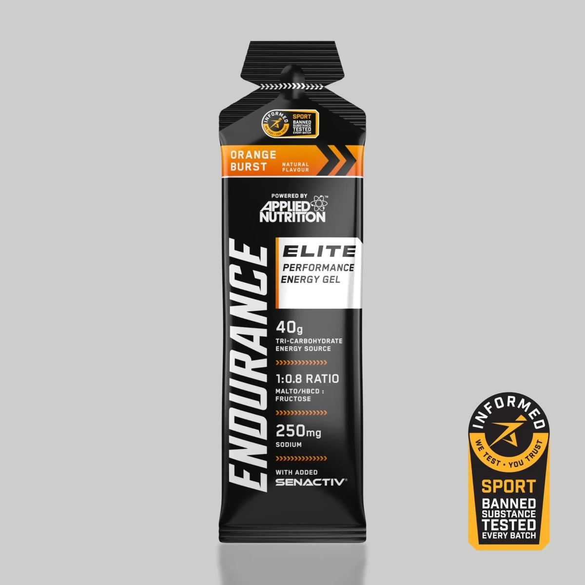 Applied Nutrition Endurance Gel Énergie Orange Burst 40g
