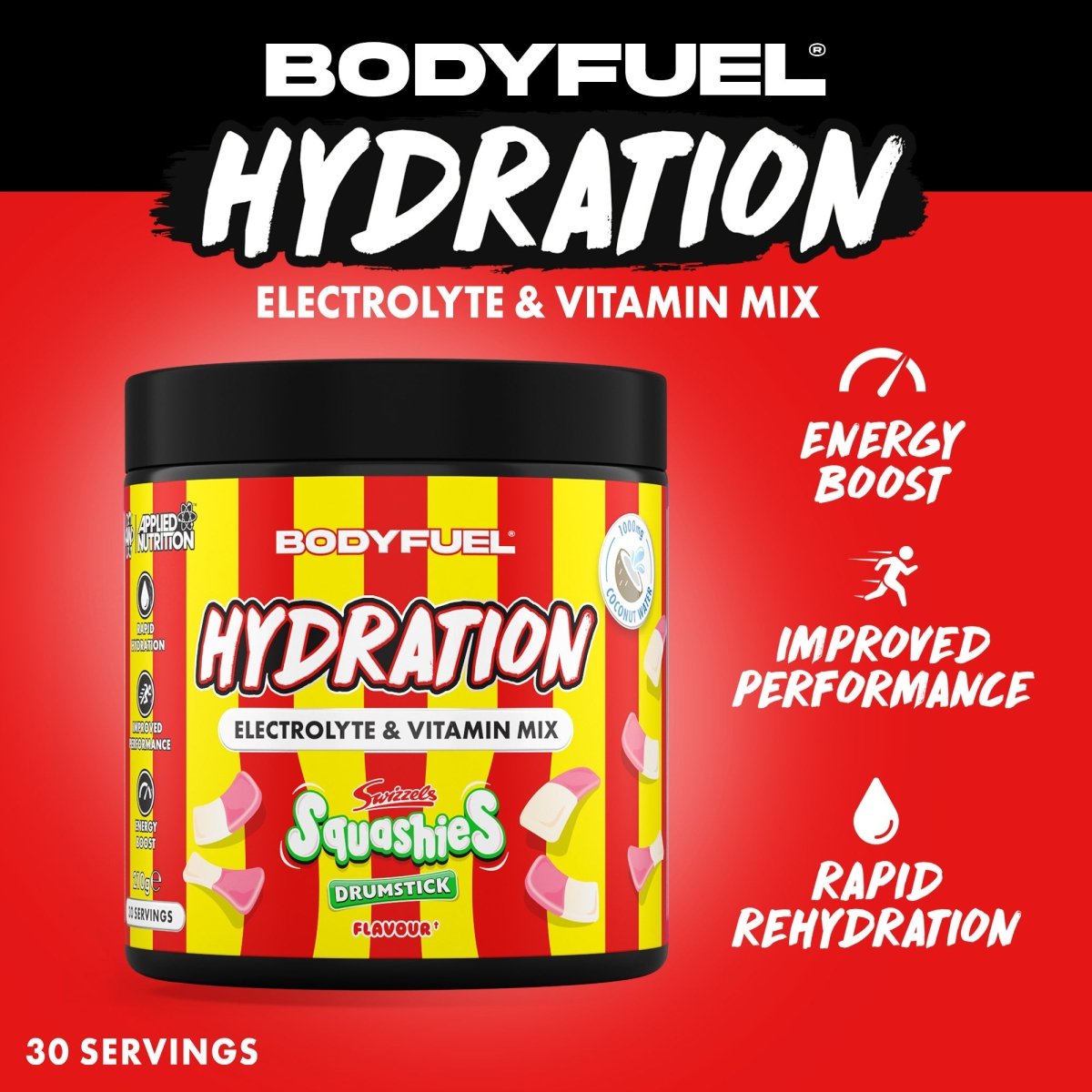 Applied Nutrition BodyFuel Hydration Poudre Électrolytes 210 g Orange