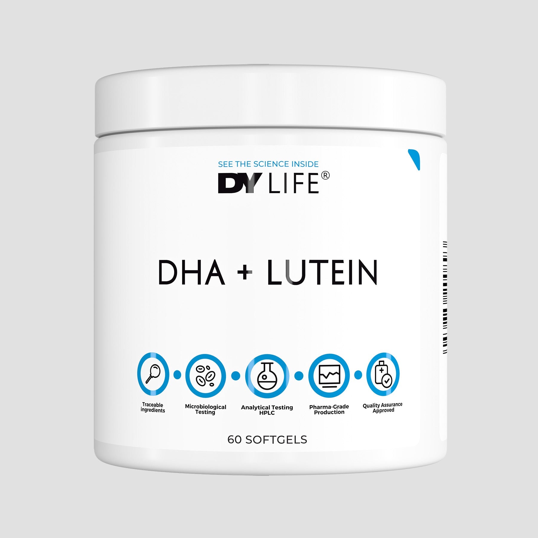 DY Life DHA+Lutein yeux 60 softgels vision écran