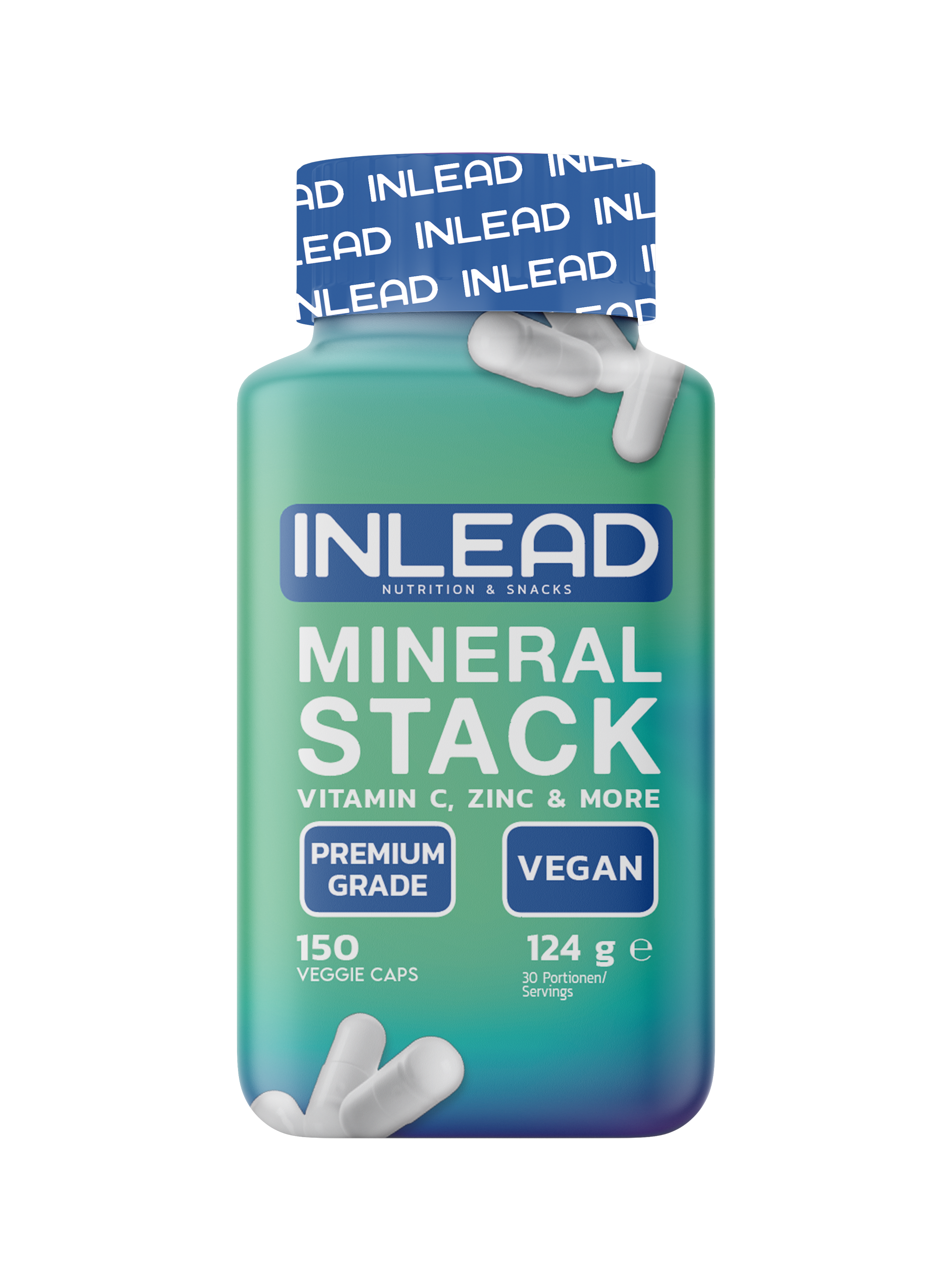 Inlead Mineral Stack gélules minéraux 150 caps zinc fer
