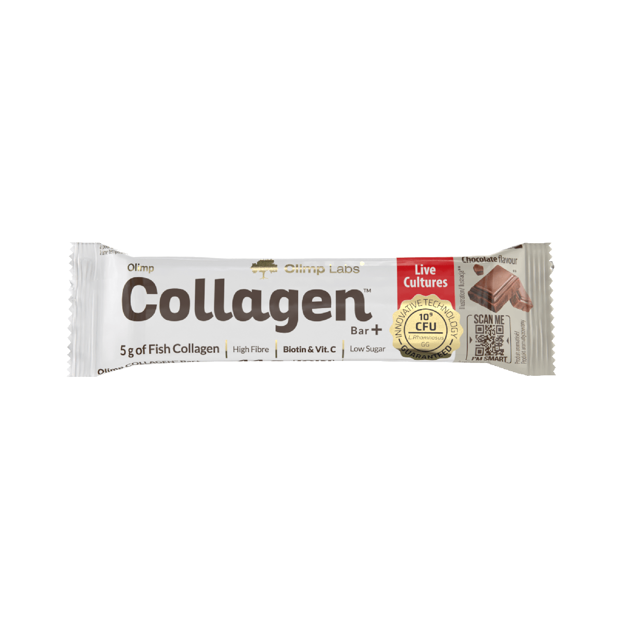 Olimp Collagen Bar+ barre protéinée chocolat 44 g