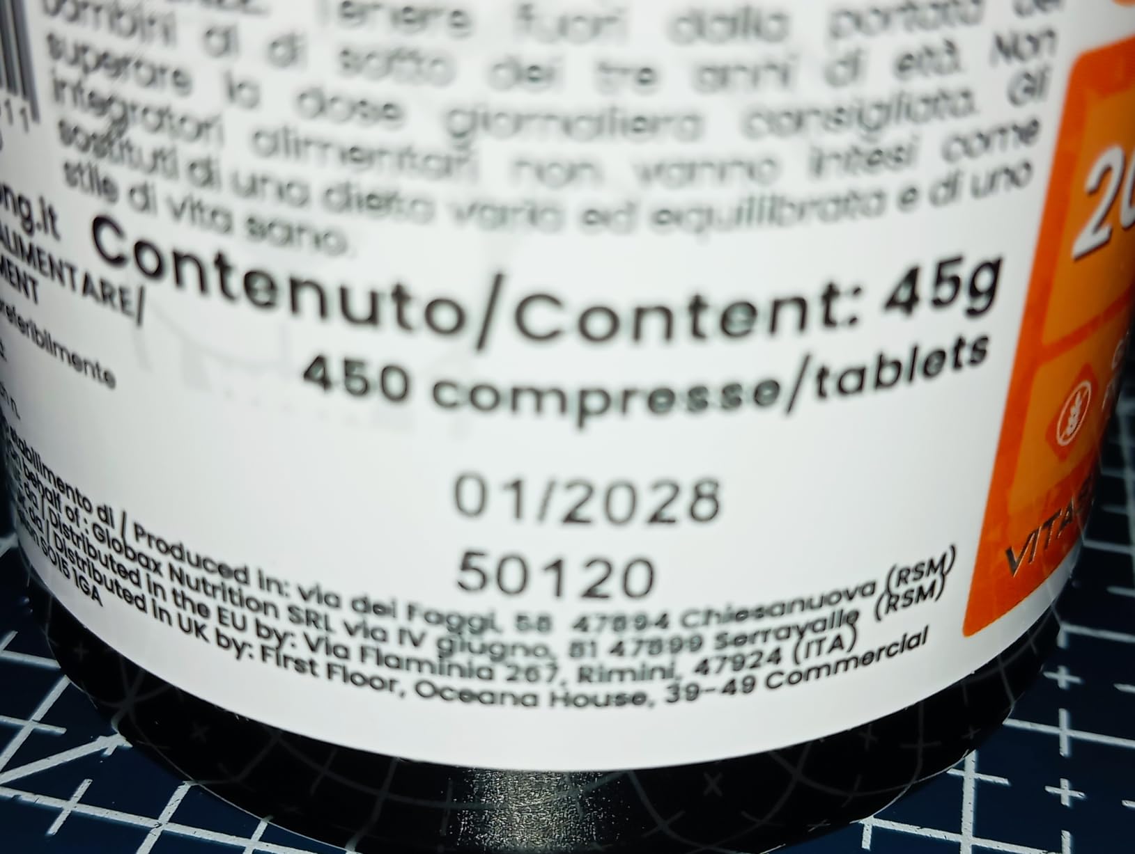 Vitastrong Vitamines D3 2000 UI comprimés 450 cpr 50 mcg
