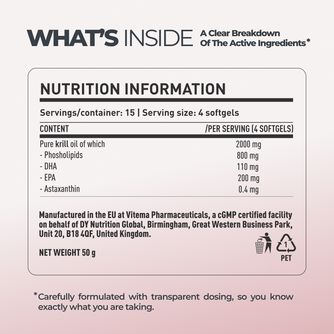 DY Life Huile de Krill 60 capsules EPA DHA oméga-3