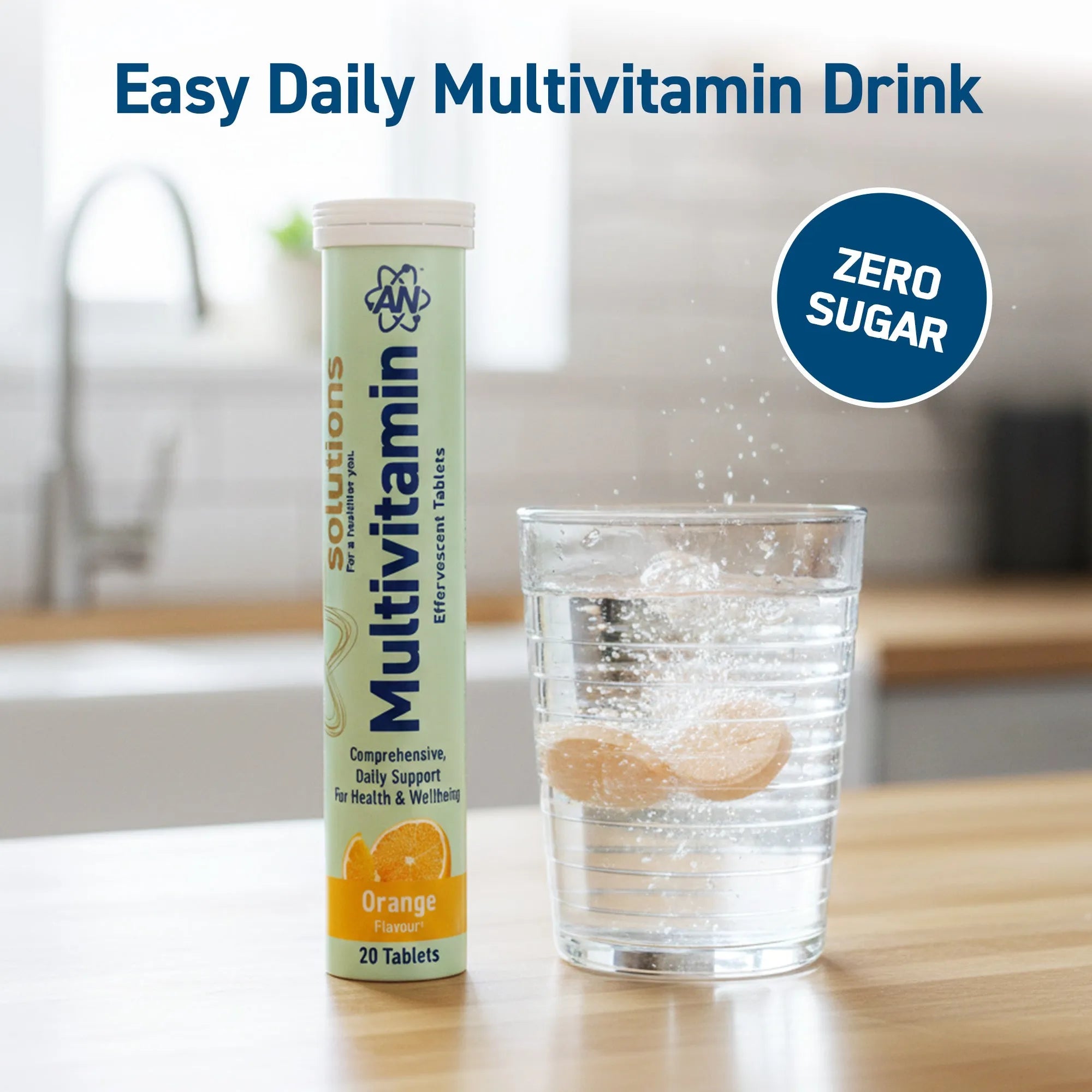 Applied Nutrition Vitality Range Multivitamines Effervescentes Orange 1 Tube