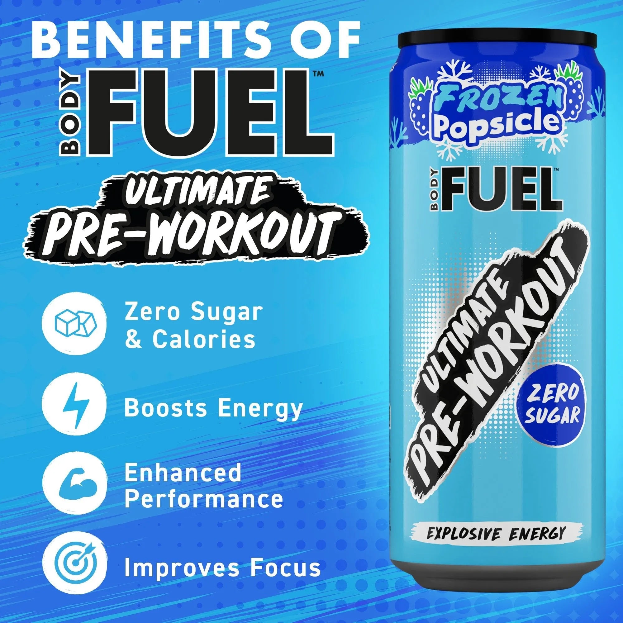 Applied Nutrition BodyFuel Pre-Workout boisson Strawberry Lemonade 12 pack