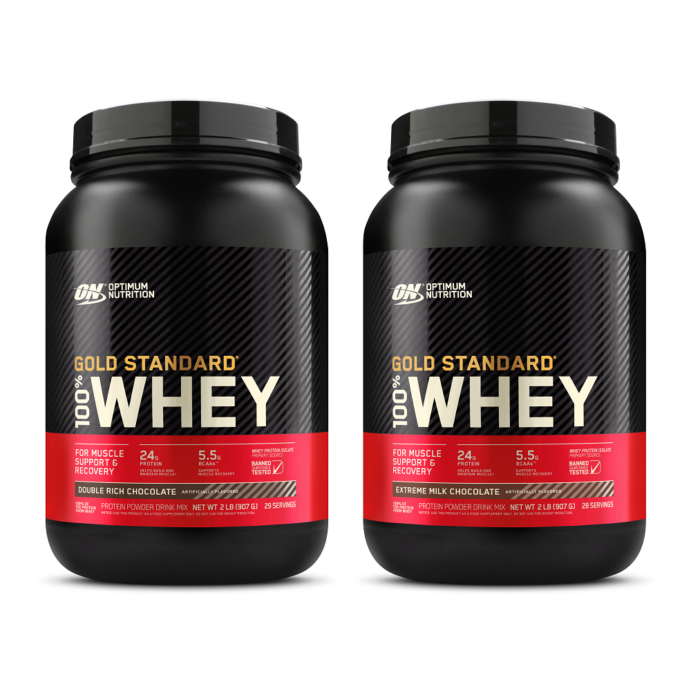 Optimum Nutrition Gold Standard 100% Whey 2x 2 lbs 24g